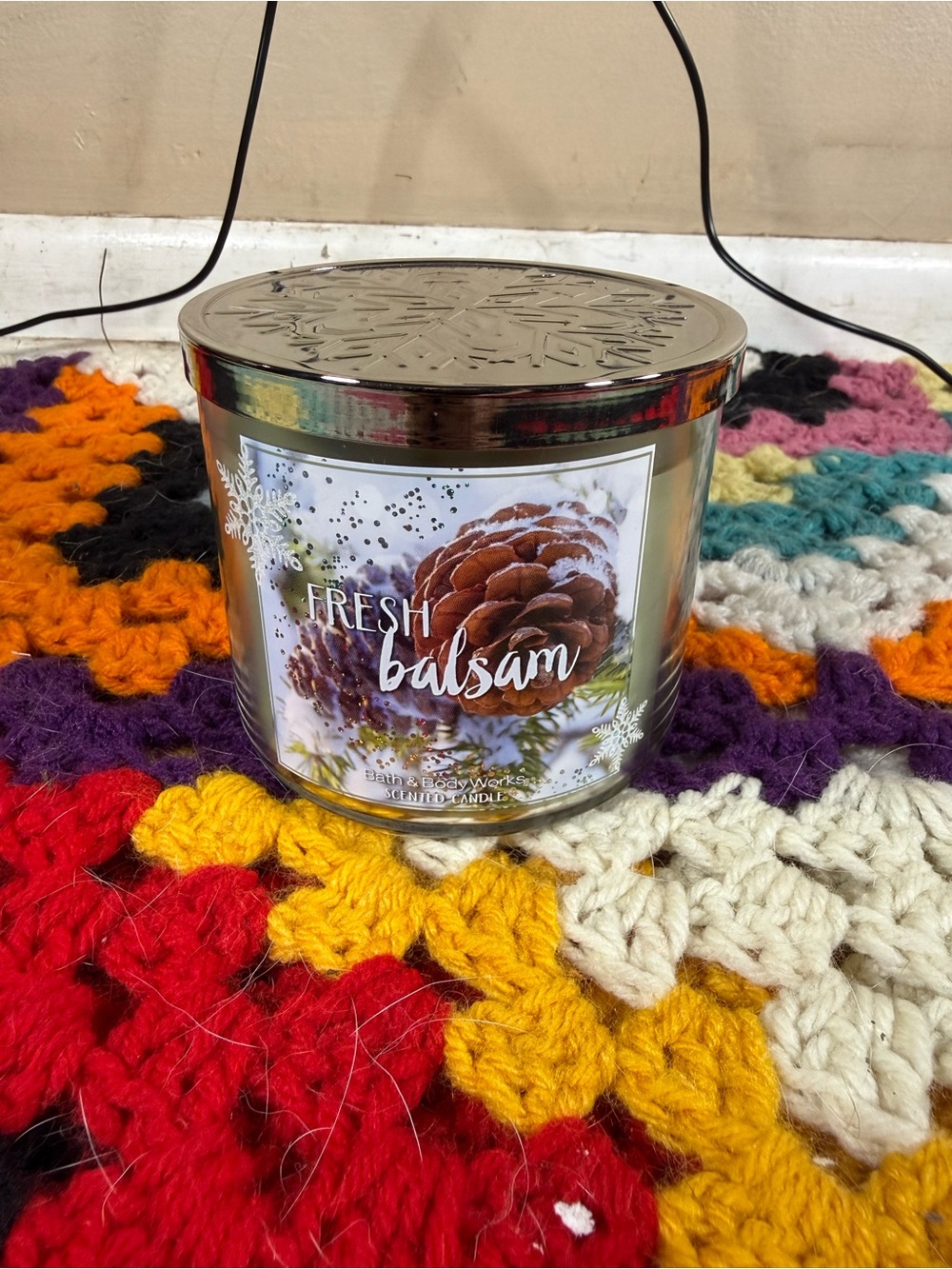 Bath & Body Works Fresh Balsam Scented Candle - Silver